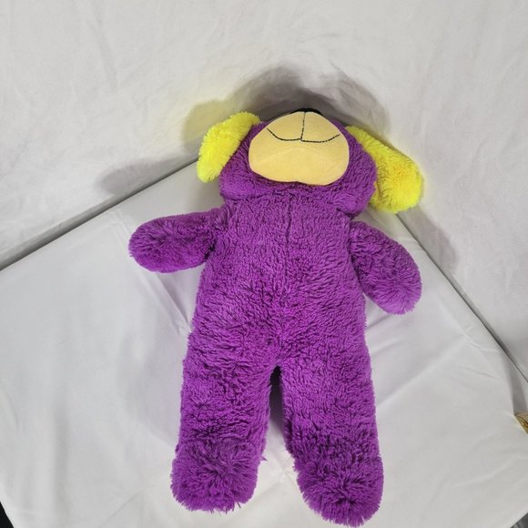 Kellytoy Purple Dog Plush With Yellow Ears 18" Toy - Picture 3 of 9